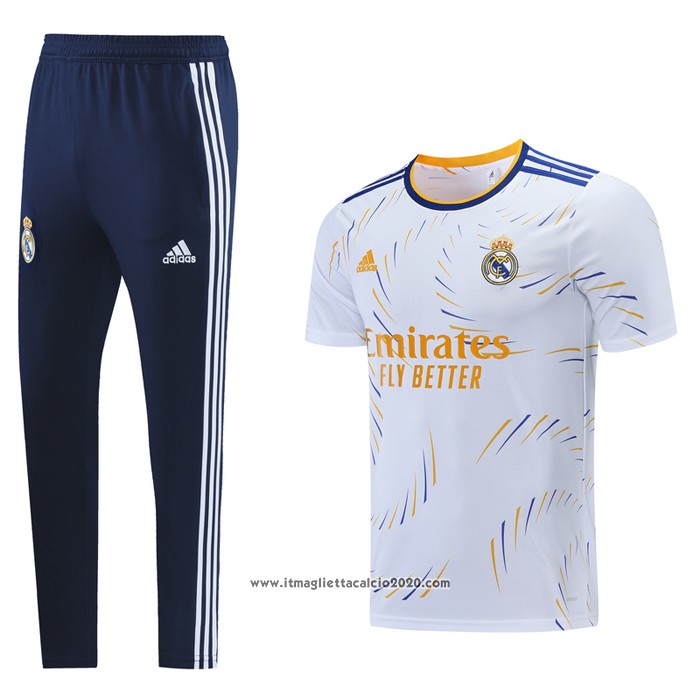 Tuta da Track Real Madrid Manica Corta 2021 2022 Bianco